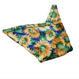 Vintage Satin Sunflower Scarf 🌻